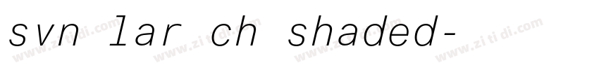 svn lar ch shaded字体转换
